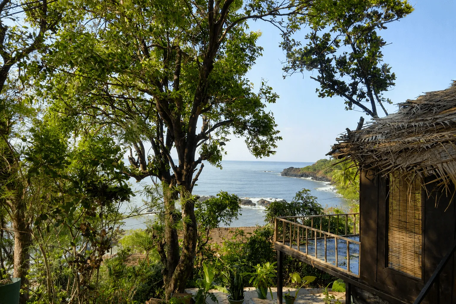 Turtle Hill luxury boho-chic bungalows and ocean-view AC villas in Patnem South Goa